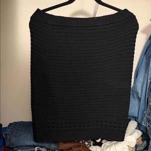 Express Black Knit Skirt